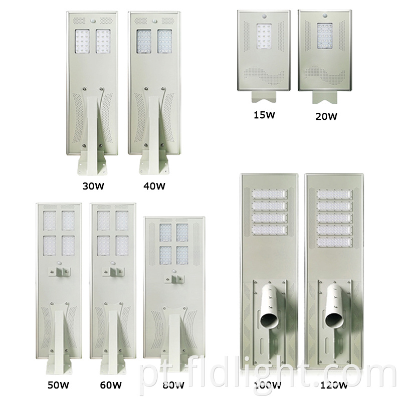  3030 chip solar integrated light pir control street light